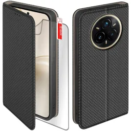 etui-z-klapka-do-realme-14-pro-5g-zamykane-czarne-futeral-folia