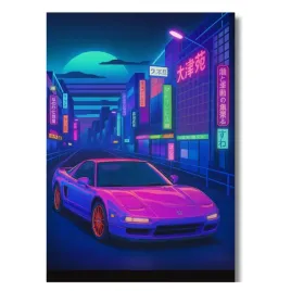 obraz-na-plotnie-honda-nsx-i-przedlift-90s-40x50cm-futurystyczny-neon-hit