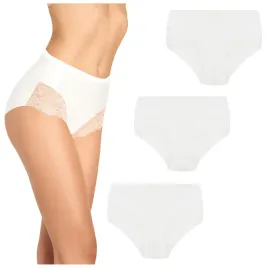 figi-damskie-wysoki-stan-bawelniane-julia-with-lace-marilyn-biale-s
