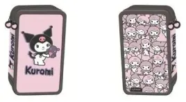 piornik-potrojny-z-wyposazeniem-kuromi-pink