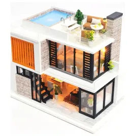 miniaturowy-domek-nowoczesny-singapur-nowoczesna-willa-diy