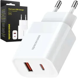 spacecase-szybka-ladowarka-usb-20w-sc002w-biala-usb-c-typ-c-20w-3a