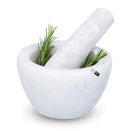 mozdzierz-kamienny-marmurowy-bialy-10-cm-z-tluczkiem-do-ziol-kuchenny
