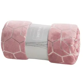 koc-malibu-150200-cm-rozowy-mikrowlokno-tloczony-geometryczny-wzor