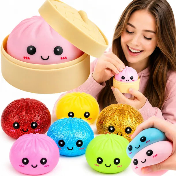 GNIOTEK ANTYSTRESOWY PIERÓG PIEROŻEK DUMPLING MYSTERY SQUISHY W PUDEŁKU XXL