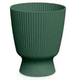 doniczka-plastikowa-okragla-oslonka-ryflowana-zielona-22cm