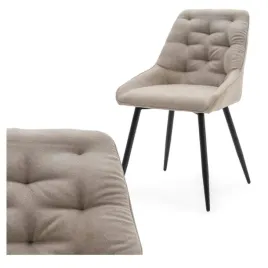 krzeslo-nowoczesne-bezowe-pikowane-lumo-czarne-nogi-loft-do-salonu-jdalni