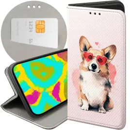 etui-z-klapka-do-xiaomi-redmi-note-14-5g-wzory-corgi-pieski-piesek-lapa