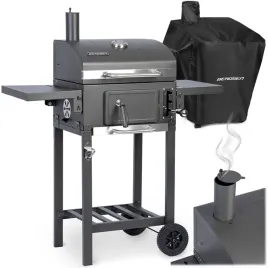 grill-weglowy-ogrodowy-komin-zeliwny-ruszt-termometr-pokrowiec