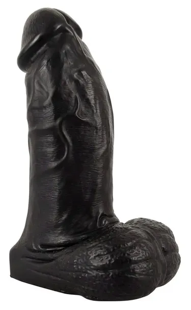 Ogromne Realistyczne Dildo Grube Przyssawka i Jądra Czarne 22 cm