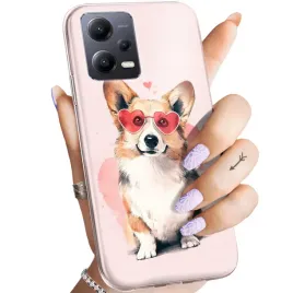 etui-do-redmi-note-12-5g-poco-x5-wzory-corgi-pieski-piesek-lapa-obudowa