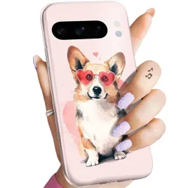 etui-do-google-pixel-8-pro-wzory-corgi-pieski-piesek-lapa-obudowa-pokrowiec