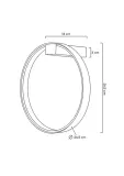 moosee-lampa-scienna-circle-wall-czarna-rodzaj-gwintu-zintegrowane-zrodlo-led