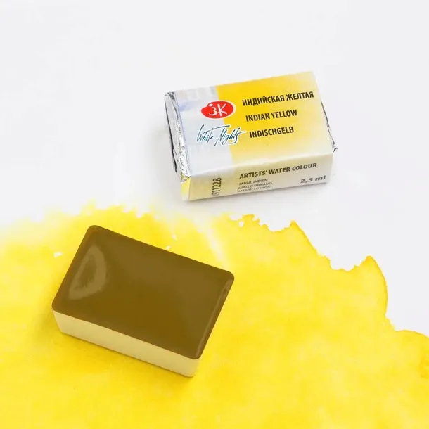 akwarela-biale-noce-228-indian-yellow