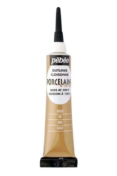 Konturówka PORCELAIN 150 do szkła, porcelany 20 ml (do wypalania) - 07 GOLD