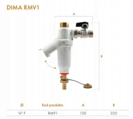 ricom-separator-filtr-magnetyczny-dima-rmv1-dn20-3-4-zawor-kurek-1-2