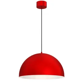 czerwona-metalowa-lampa-wiszaca-polokragla-single-3005-luminex