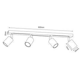 lampa-reflektor-spot-4-punktowy-striper-4598-luminex