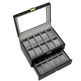 szkatulka-na-zegarki-29x215x16-cm-czarno-szary-organizer-z-20-przegrodkami