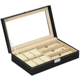 szkatulka-na-zegarki-30x20x8cm-czarno-kremowy-ekoskora-organizer-z-przegro