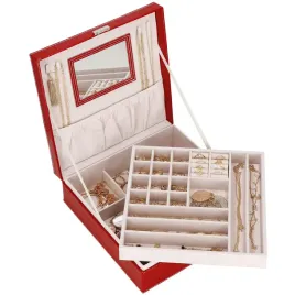 szkatulka-na-bizuterie-ekoskora-26x26x85-cm-czerwony-organizer-z-przegrodk