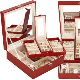 szkatulka-na-bizuterie-ekoskora-25x25x85-cm-bordowy-organizer-z-przegrodka