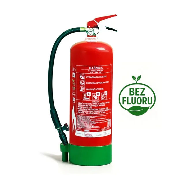 MOBIAK 6L ABF gaśnica pianowa bez fluoru, kuchenna, wieszak, gasi tłuszcze