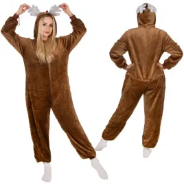 pizama-kigurumi-renifer-kombinezon-jednoczesciowy-damski-rozmiar-m