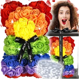 mis-z-platkow-roz-kolorowych-25-cm-rose-bear-z-lampkami-led-bialy-zimny