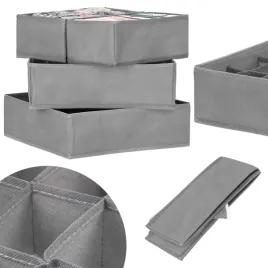 organizer-do-szuflady-na-bielizne-z-przegrodkami-ciemny-szary-zestaw-4-szt