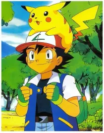 malowanie-po-numerach-pokemon-ash-pikachu-obraz-z-rama-40x50