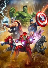 malowanie-po-numerach-avengers-obraz-z-rama-40x50
