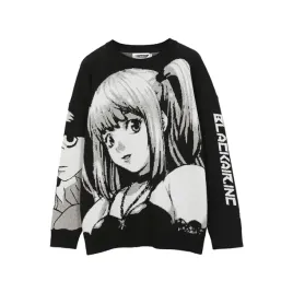 damska-bluza-sweter-anime-czarnooka-dziewczyna-manga-xl