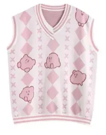 damski-sweter-uczennicy-anime-motyw-kirby-kamizelka-w-romby-xl