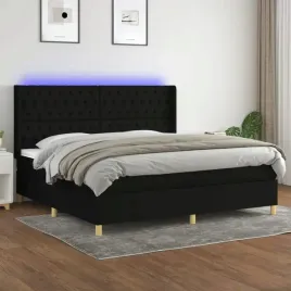 vidaxl-lozko-kontynentalne-z-materacem-czarne-200-x-200-cm-tkanina