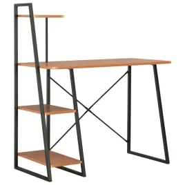 vidaxl-biurko-z-regalem-czarno-brazowe-102-x-50-x-117-cm