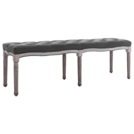 vidaxl-lawka-do-przedpokoju-drewno-lite-150x40x48-cm-ciemnoszara