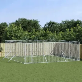 vidaxl-kojec-zewnetrzny-dla-psa-srebrny-6x6x2-m-stal-galwanizowana