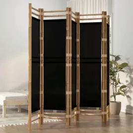 vidaxl-skladany-parawan-5-panelowy-200-cm-bambus-i-plotno