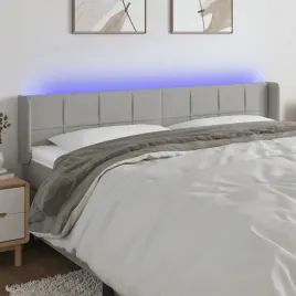 vidaxl-zaglowek-do-lozka-z-led-jasnoszary-203x16x78-88-cm-tkanina