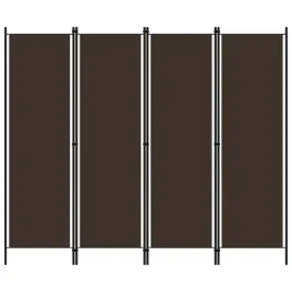 vidaxl-parawan-4-panelowy-brazowy-200-x-180-cm