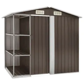 vidaxl-szopa-ogrodowa-z-regalem-brazowa-205x130x183-cm-zelazna
