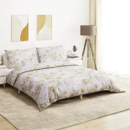 vidaxl-zestaw-poscieli-bialo-brazowy-220x240-cm-bawelna