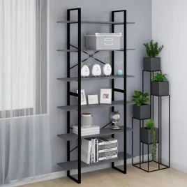 vidaxl-wysoki-regal-szary-100x30x210-cm-lite-drewno-sosnowe