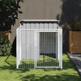 vidaxl-buda-dla-psa-z-wybiegiem-jasnoszara-110x201x110-cm-stal