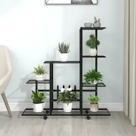 vidaxl-stojak-na-kwiaty-na-kolkach-945x25x925-cm-czarny-metalowy