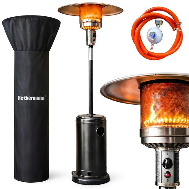 PARASOL GRZEWCZY OGRZEWACZ TARASOWY GAZOWY PIRAMIDA CHEOPSA CZARNY 13 kW