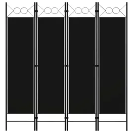 vidaxl-parawan-4-panelowy-czarny-160-x-180-cm