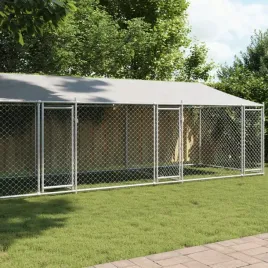 vidaxl-klatka-dla-psa-z-dachem-i-drzwiami-szara-8x2x2-m-stal