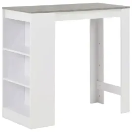 vidaxl-stolik-barowy-z-polkami-bialy-110-x-50-x-103-cm